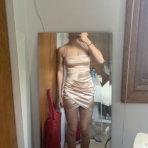 Windsor gold Small mini dress.